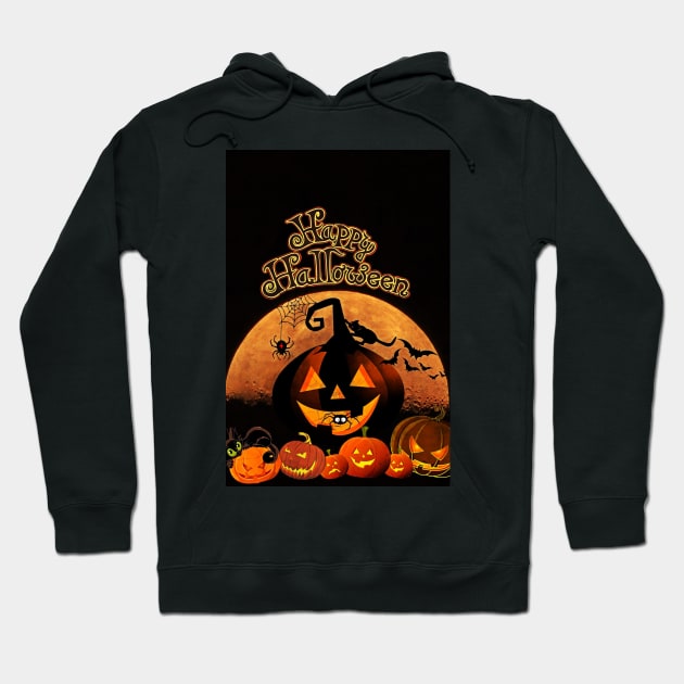 Happy Halloween Pumpkins- Halloween 2019 Hoodie by OfficialTeeDreams